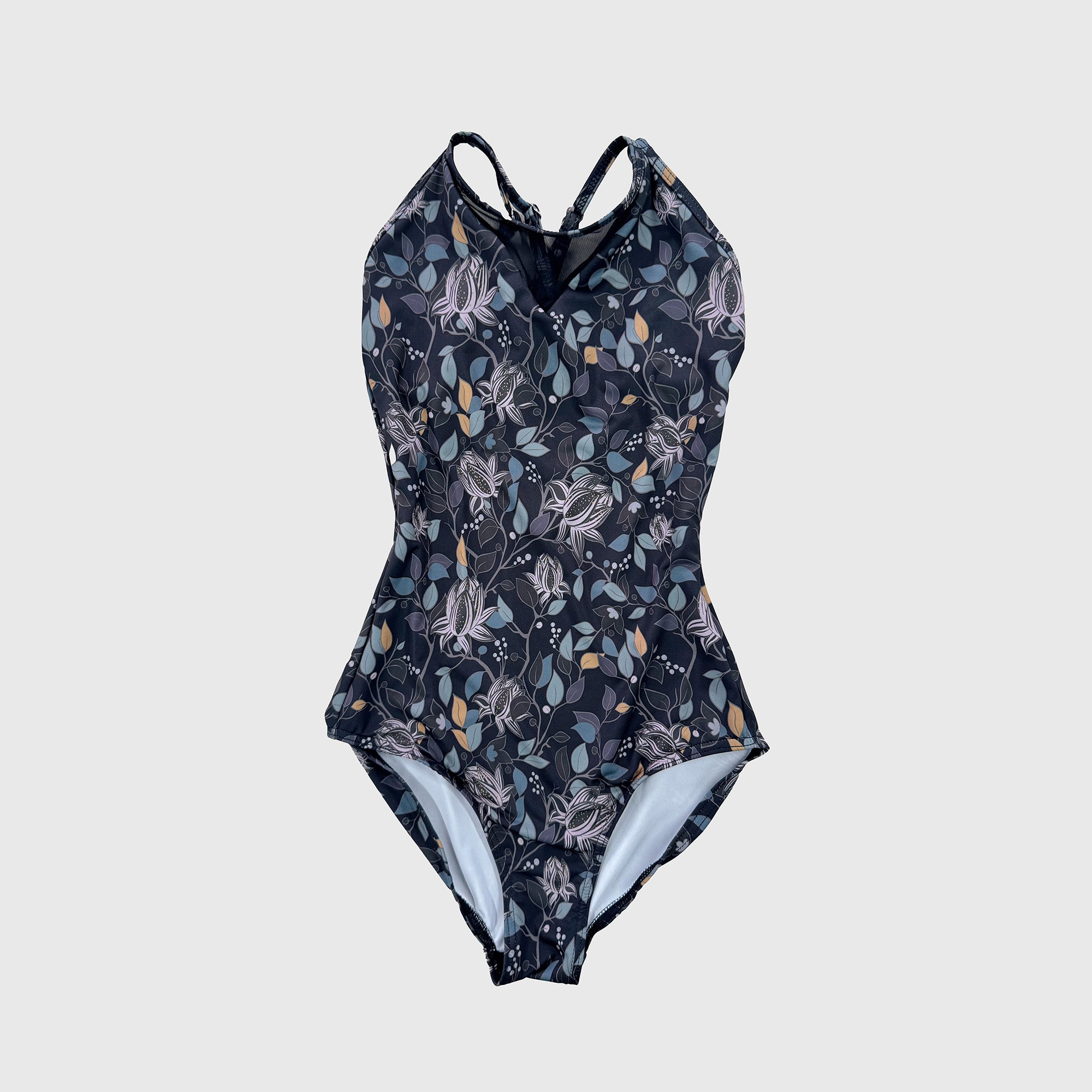 Women Black Printed Ballet Onesies(DA5122LP/Black/Magnolia)