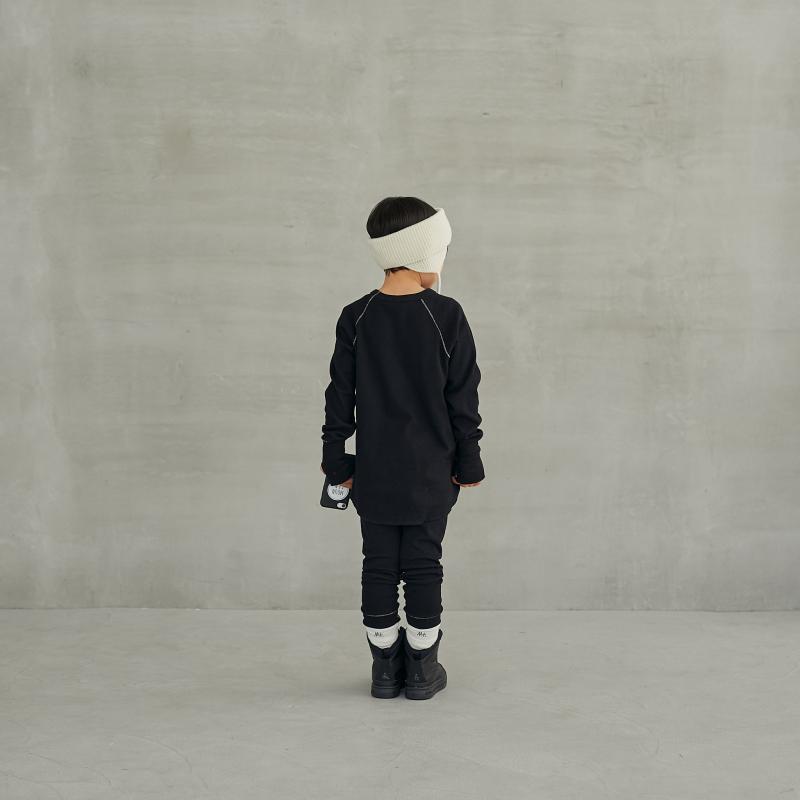 Boys & Girls Black Cotton Leggings