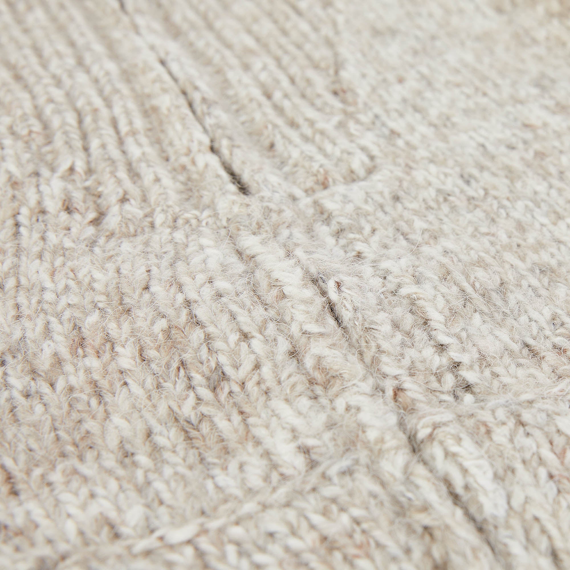 Boys Beige Zip-Up Cardigan