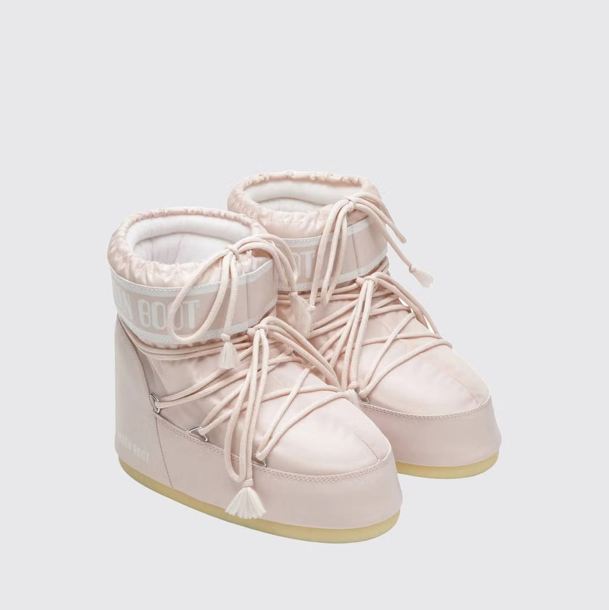 Women Dusty Pink "ICON LOW" Nylon Boots
