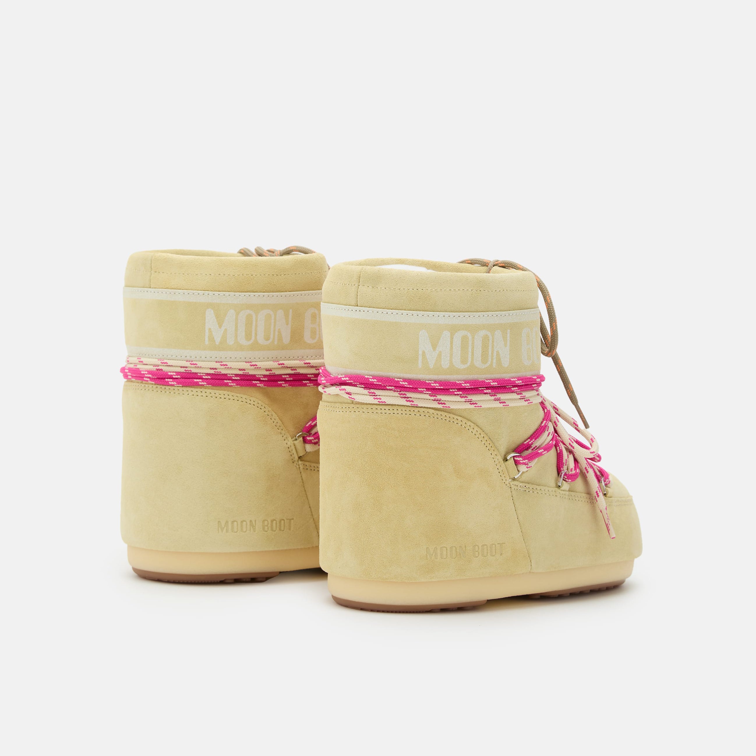 Women Yellow "ICON LOW" Suede Boots