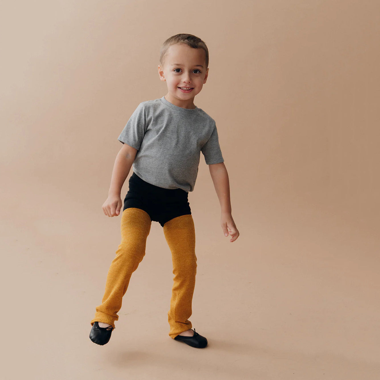 Boys & Girls Turmeric Ballet Warm Up Socks