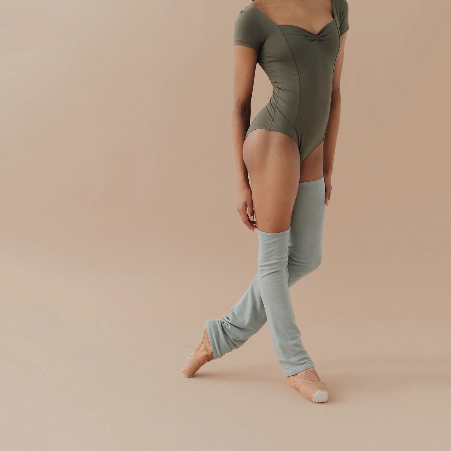 Boys & Girls Green Ballet Warm Up Socks