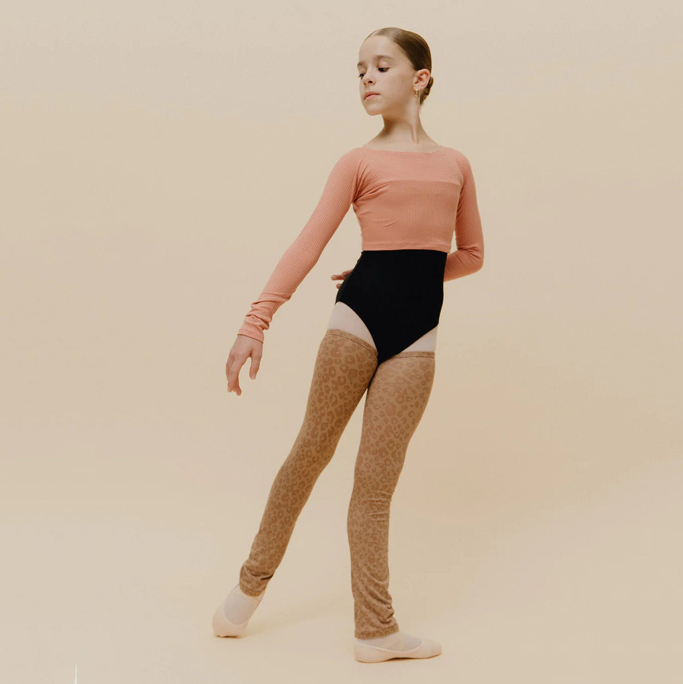 Boys & Girls Camel Ballet Warm Up Socks