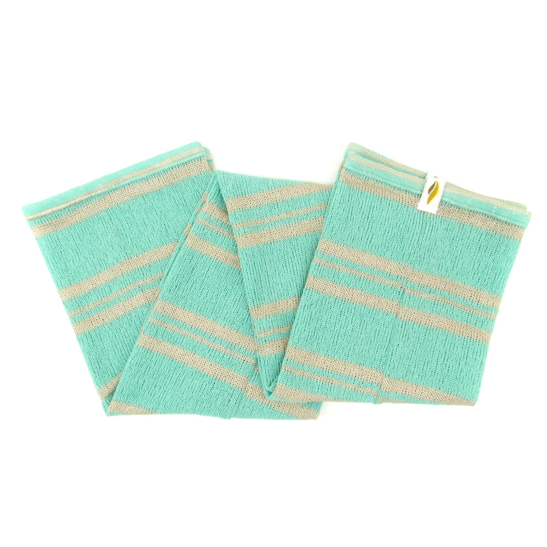 Boys & Girls Light Green Stripes Ballet Warm Up Socks