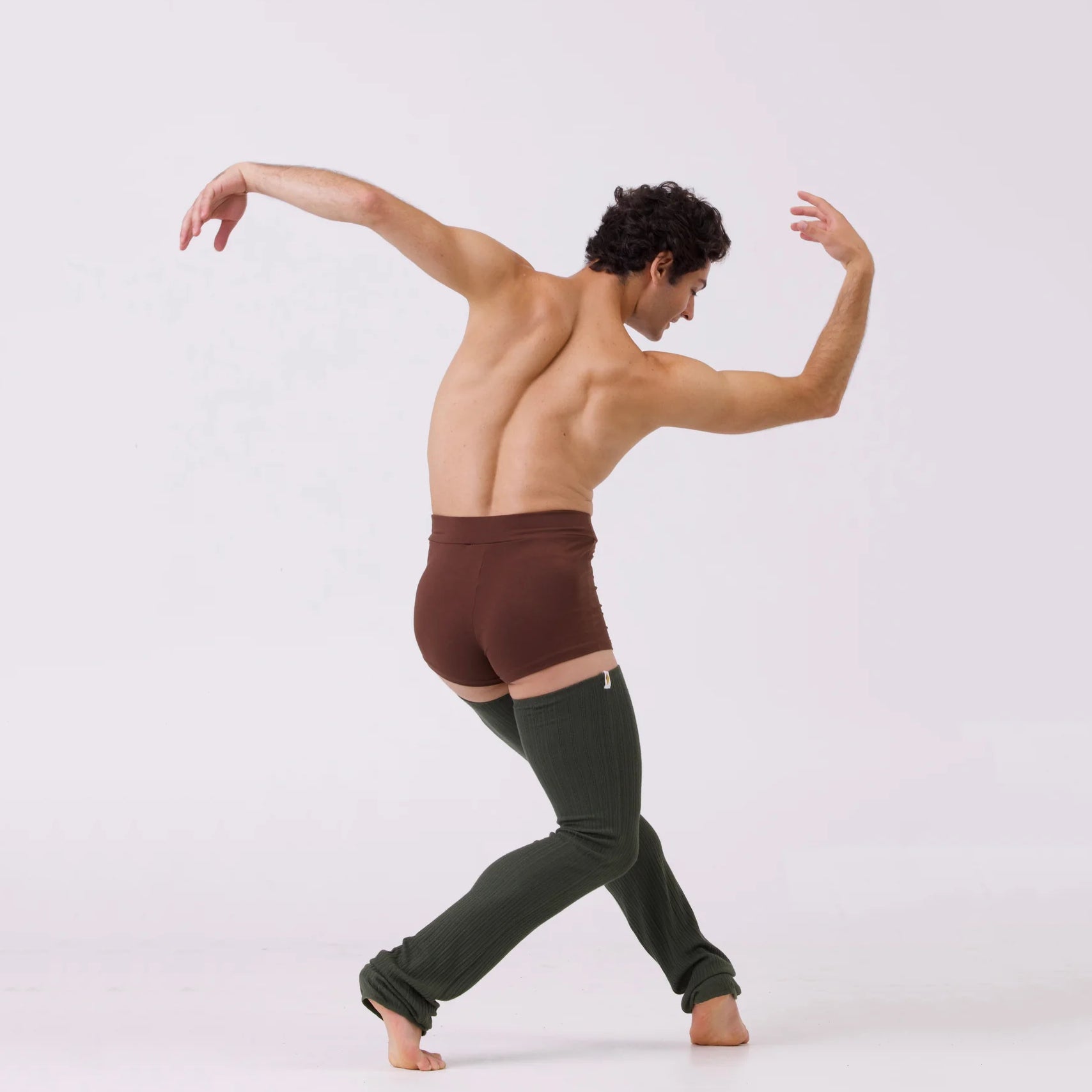 Boys & Girls Green Ballet Warm Up Socks