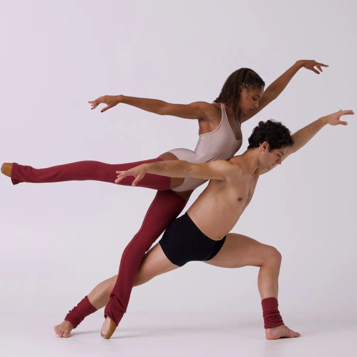 Boys & Girls Brown Ballet Warm Up Socks