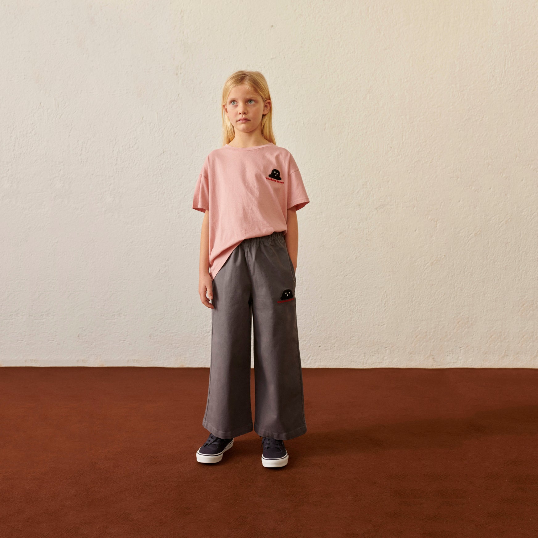 Boys & Girls Pink Logo Cotton T-Shirt