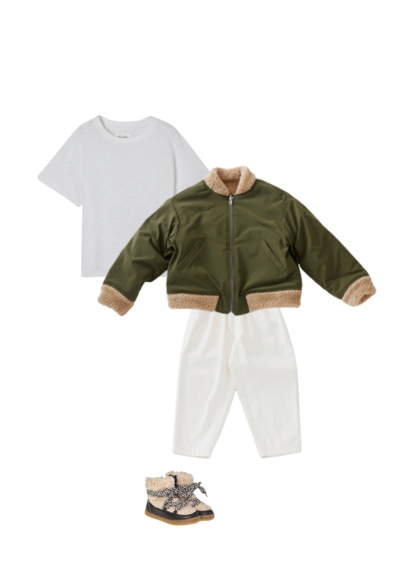 Boys & Girls Olive Reversible Jacket