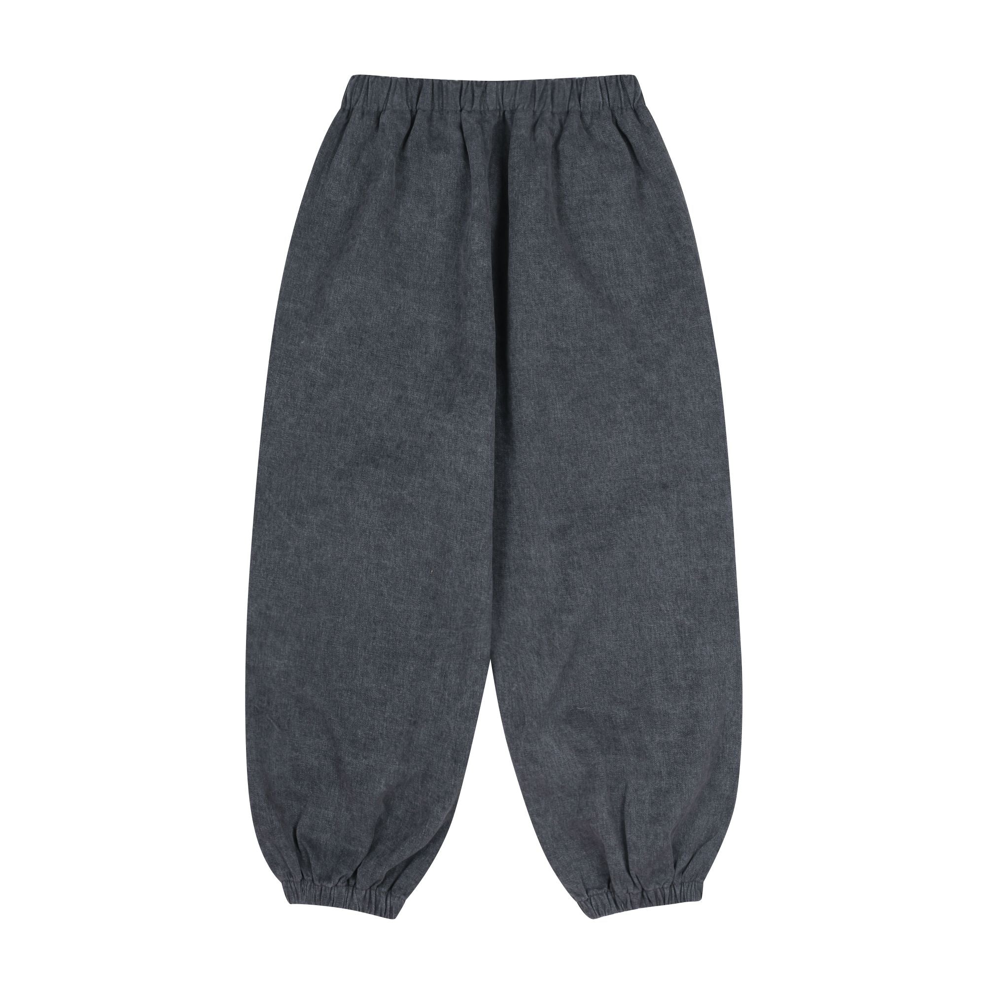 Boys & Girls Charcoal Cotton Trousers