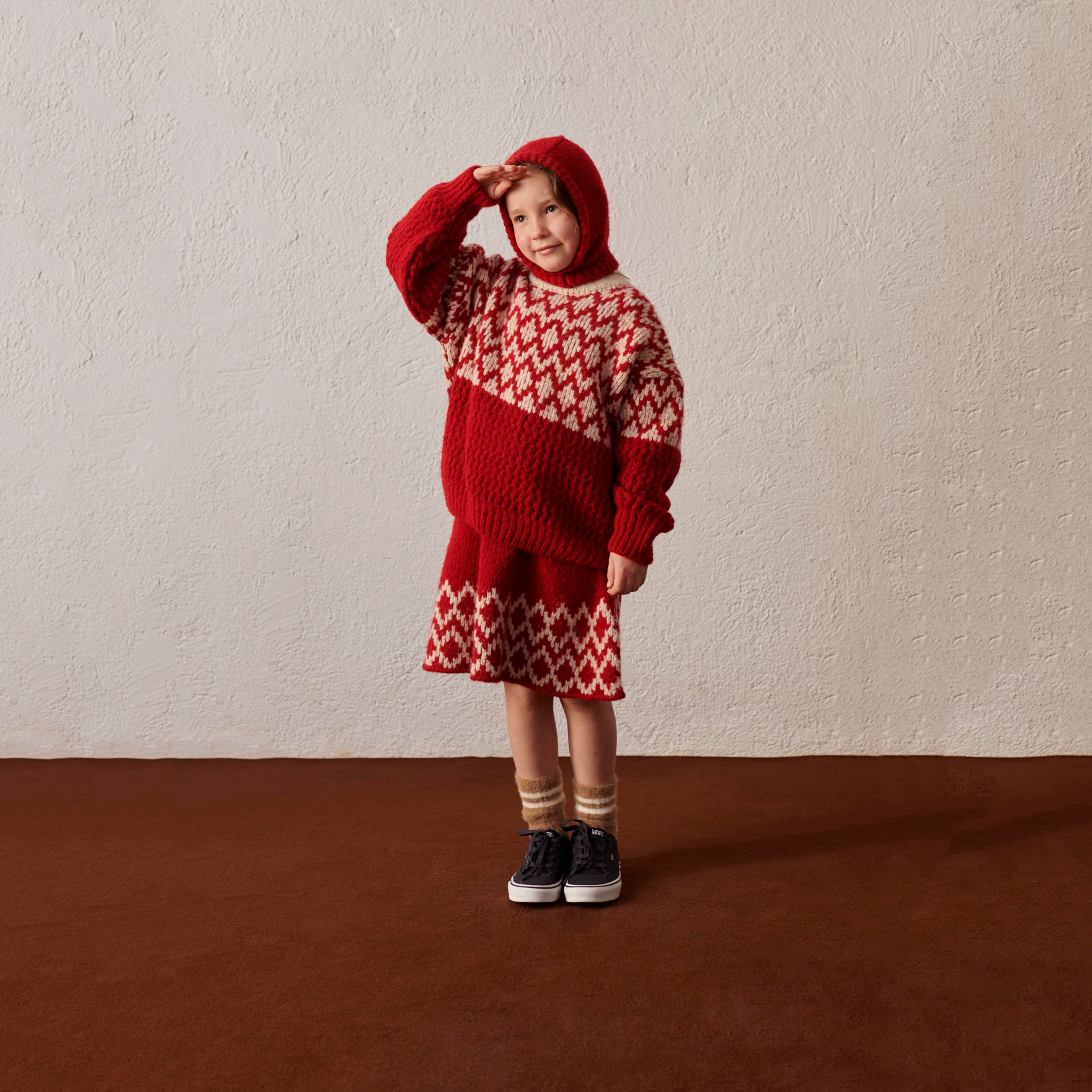 Boys & Girls Red Wool Sweater