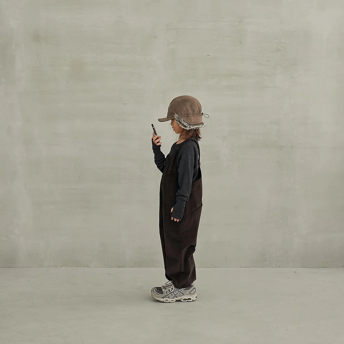 Boys & Girls Charcoal Wool T-Shirt