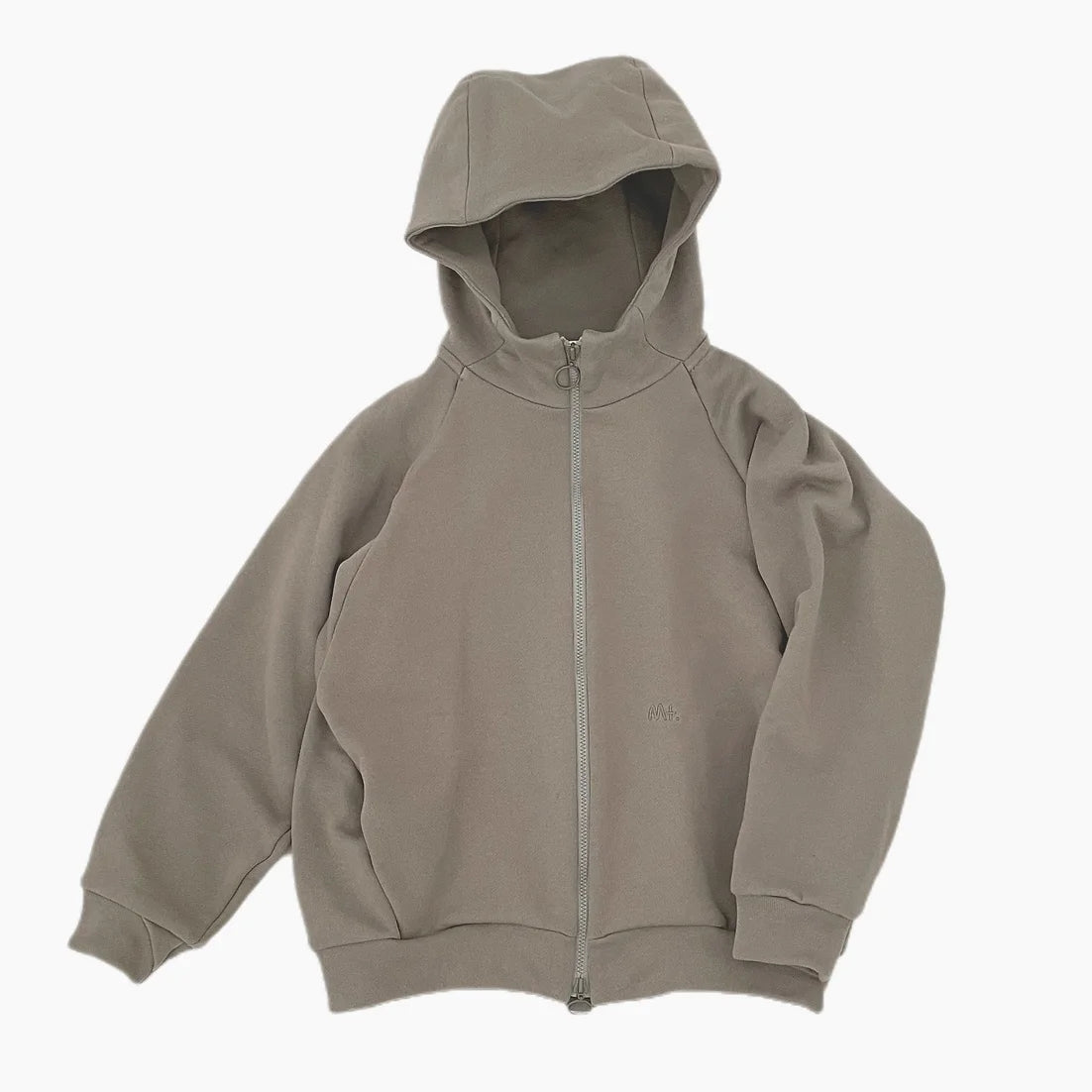 Boys & Girls Camel Hooded Zip-Up Top