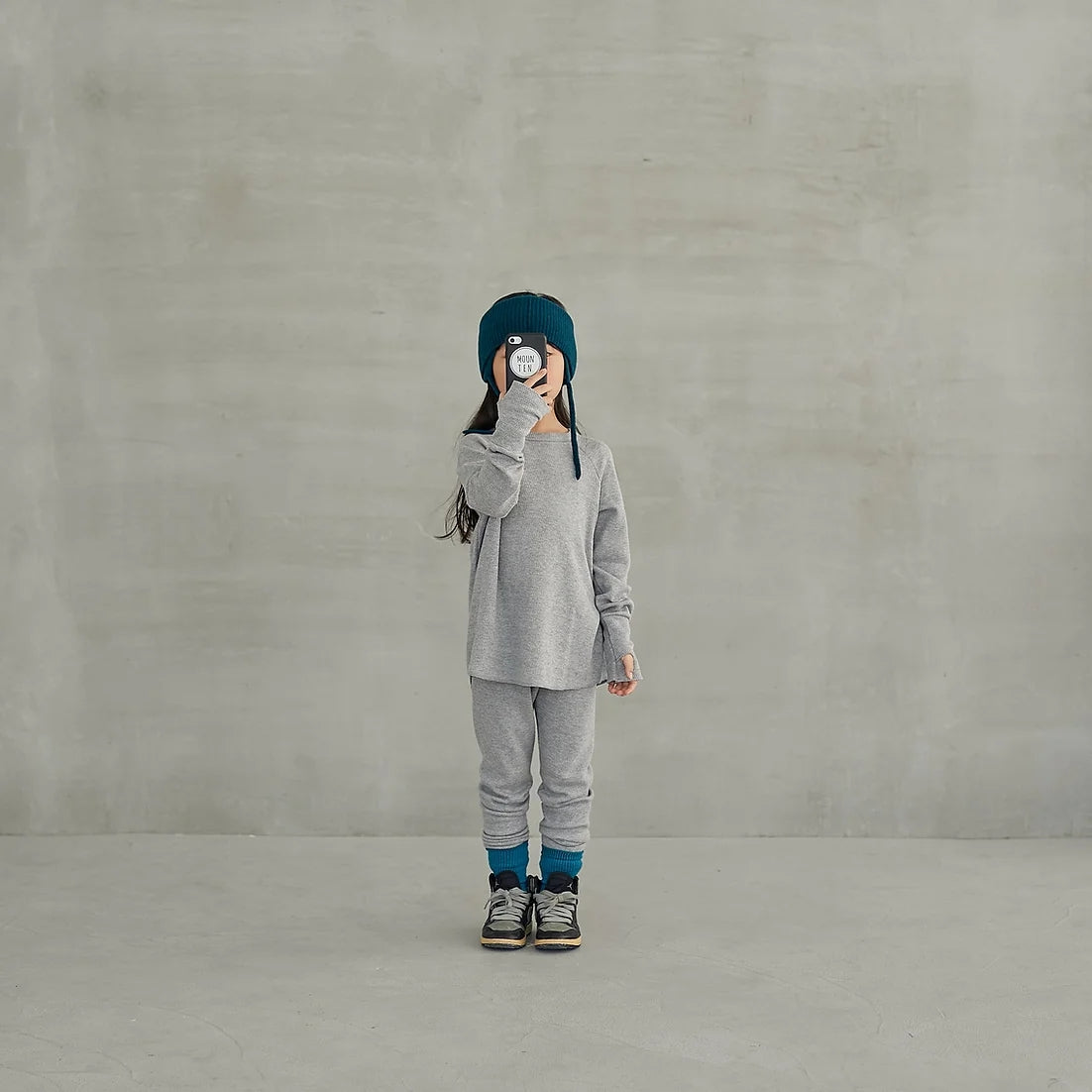 Boys & Girls Grey Cotton Leggings