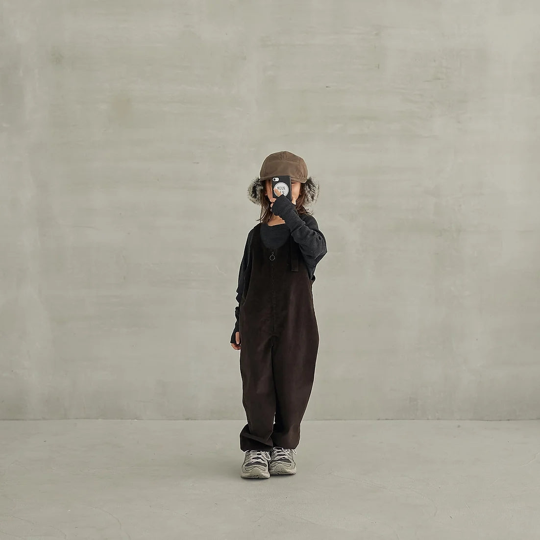 Boys & Girls Charcoal Wool T-Shirt