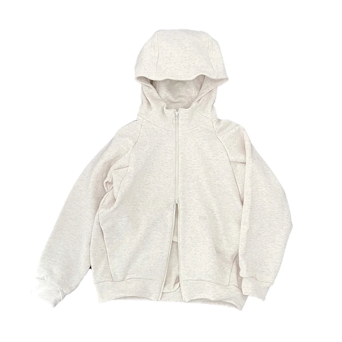 Boys & Girls Light Grey Hooded Zip-Up Top