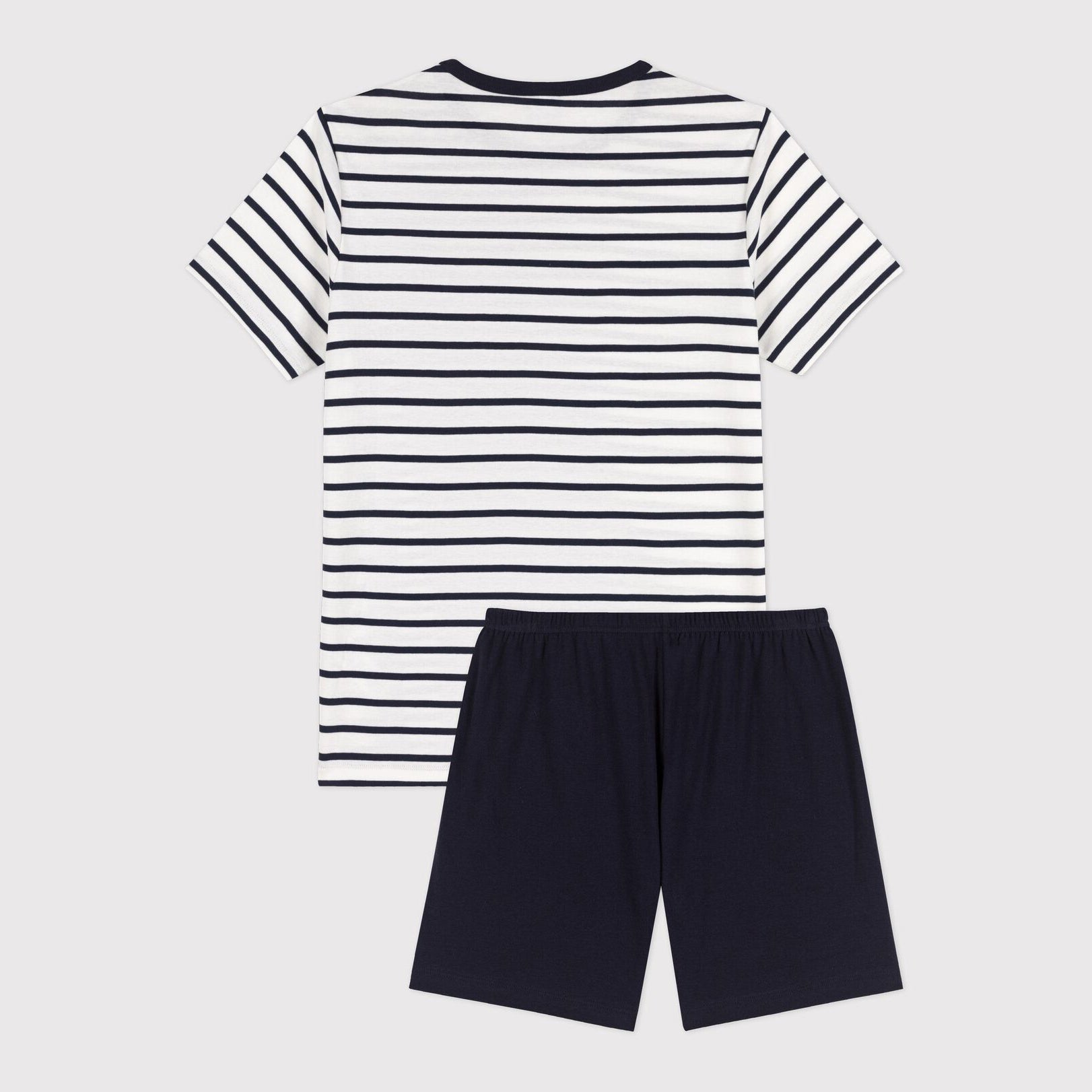 Boys Navy Stripes Cotton Nightwear Set