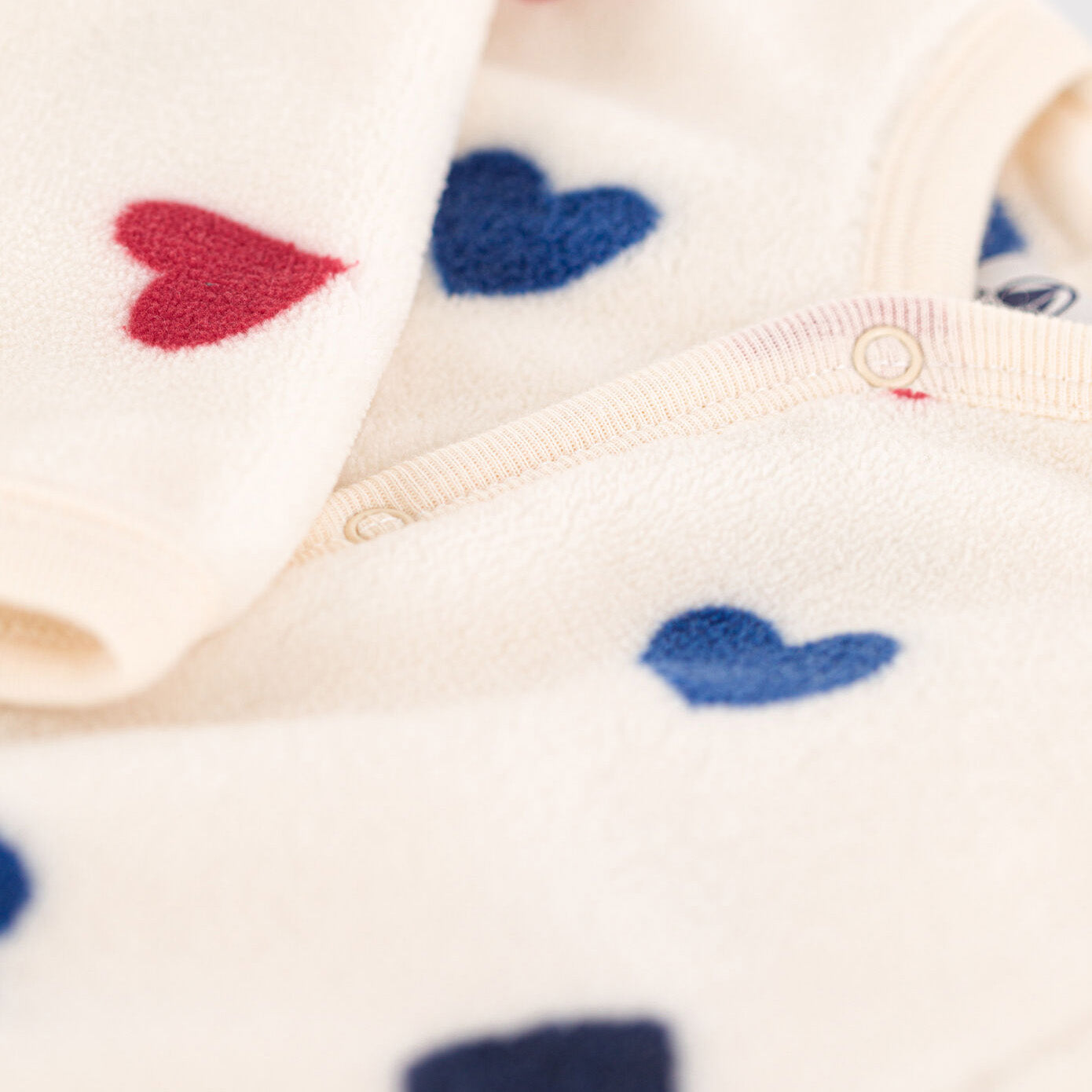 Baby Boys & Girls White Heart Babysuit