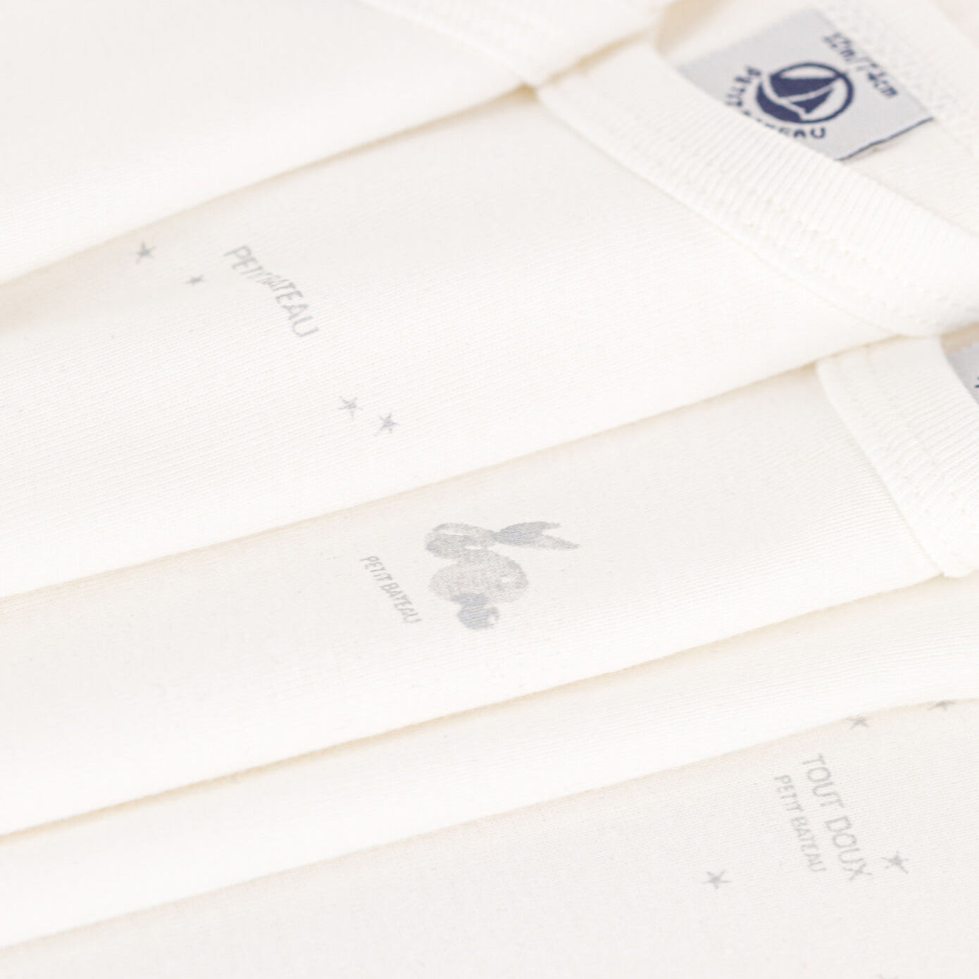 Baby Boys & Girls White Cotton Babysuit Set(5 Pack)