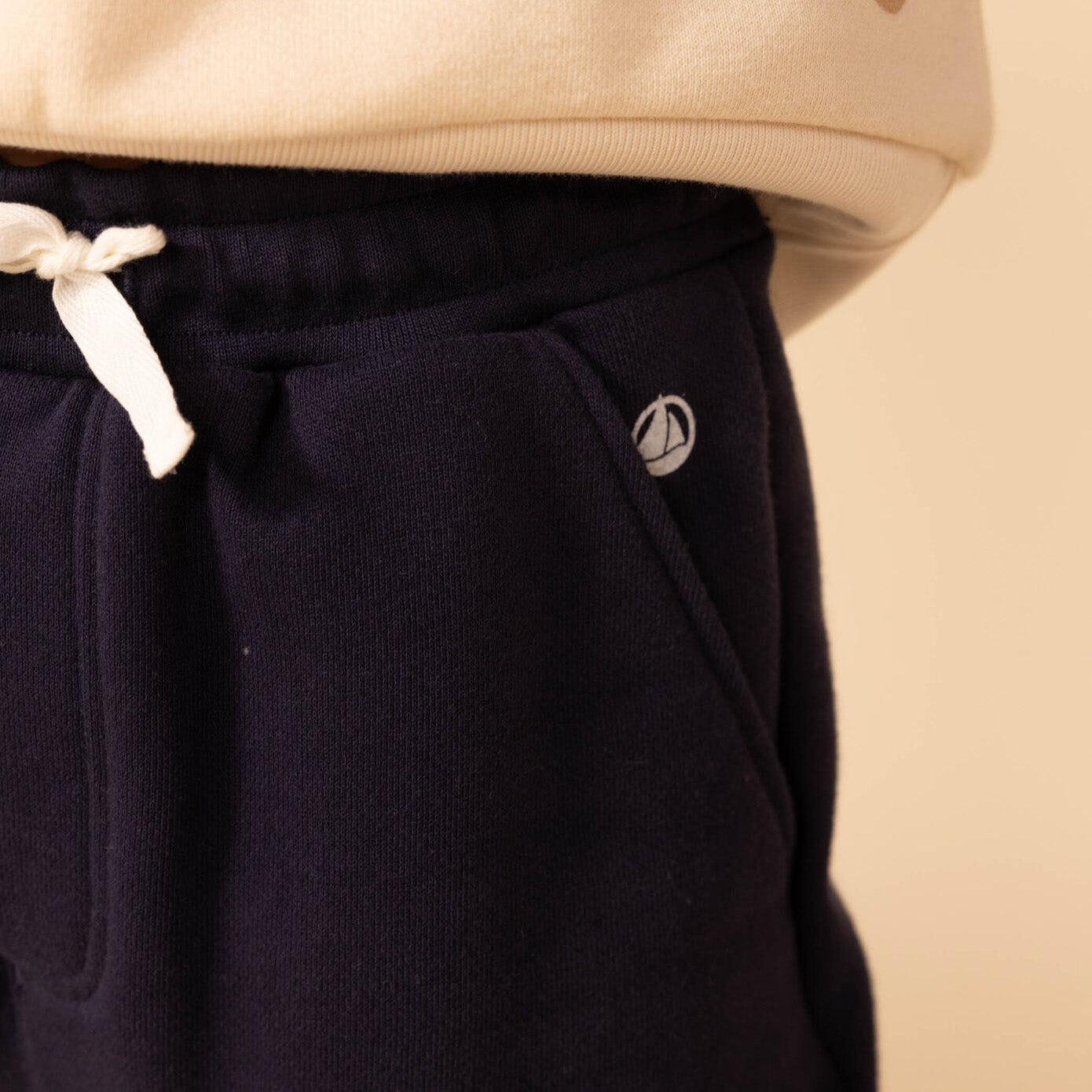Boys Navy Cotton Trousers