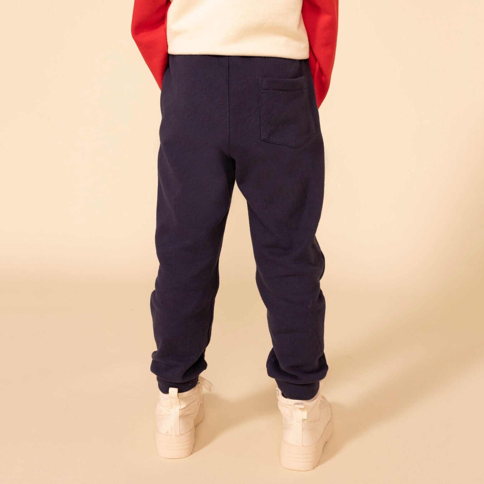 Boys Navy Cotton Trousers