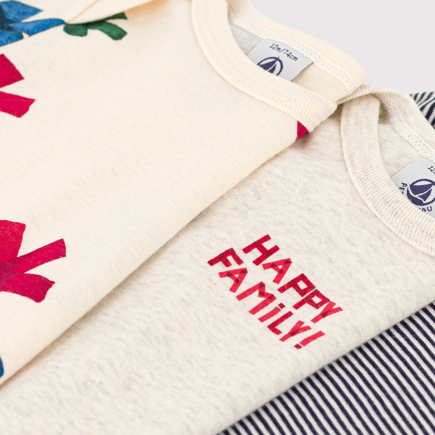 Baby Boys & Girls White Printed Cotton Babysuit Set(3 Pack)