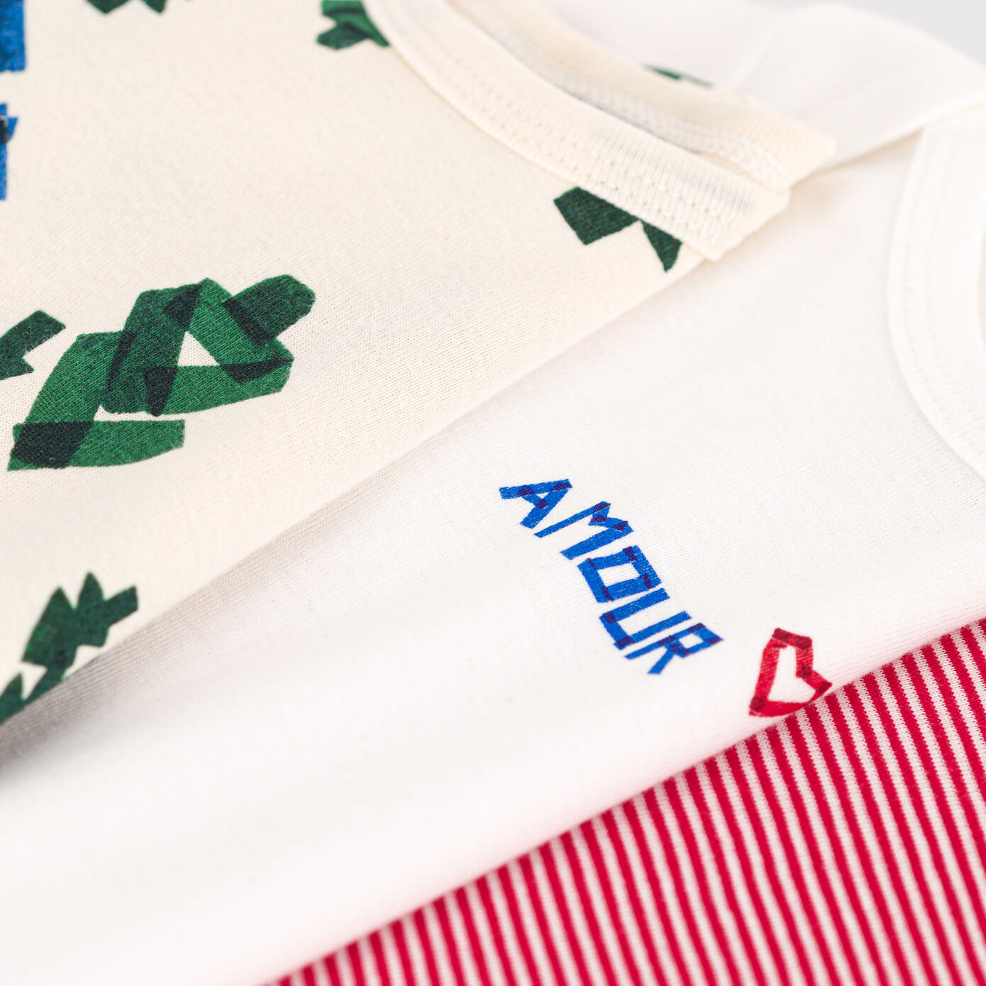 Baby Boys & Girls White Printed Cotton Babysuit Set(3 Pack)