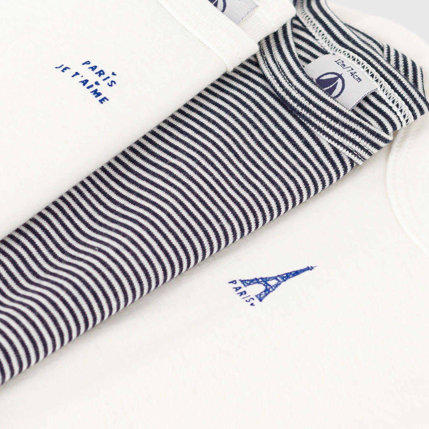 Baby Boys & Girls White Cotton Babysuit Set(3 Pack)