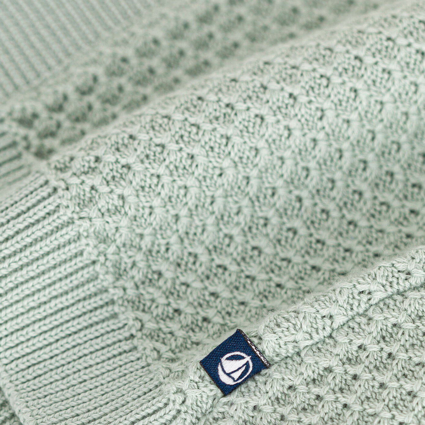 Baby Boys & Girls Green Cotton Cardigan