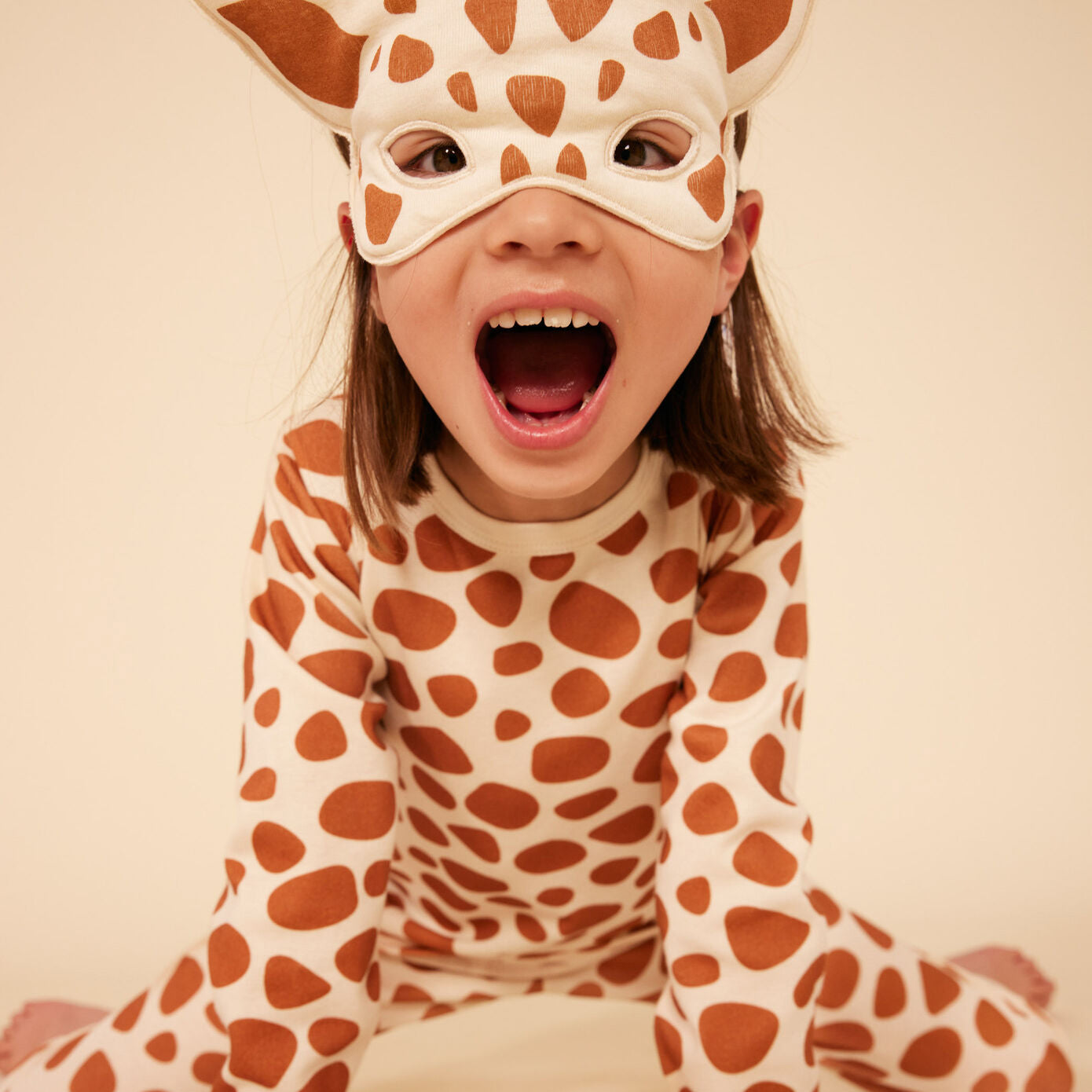 Boys & Girls Brown Deer Cotton Nightwear Set