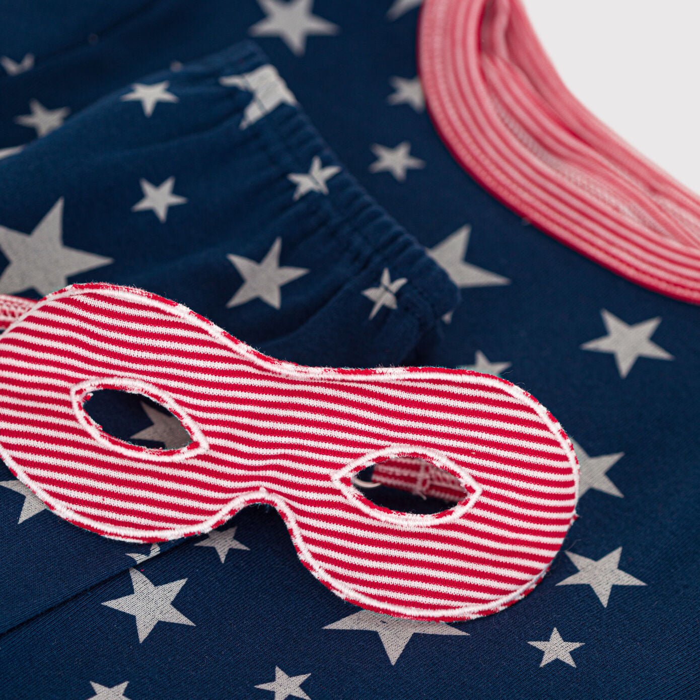 Boys & Girls Navy Star Cotton Nightwear Set