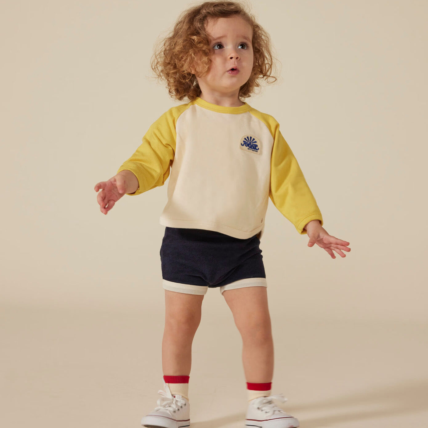 Baby Boys & Girls Navy Cotton Shorts