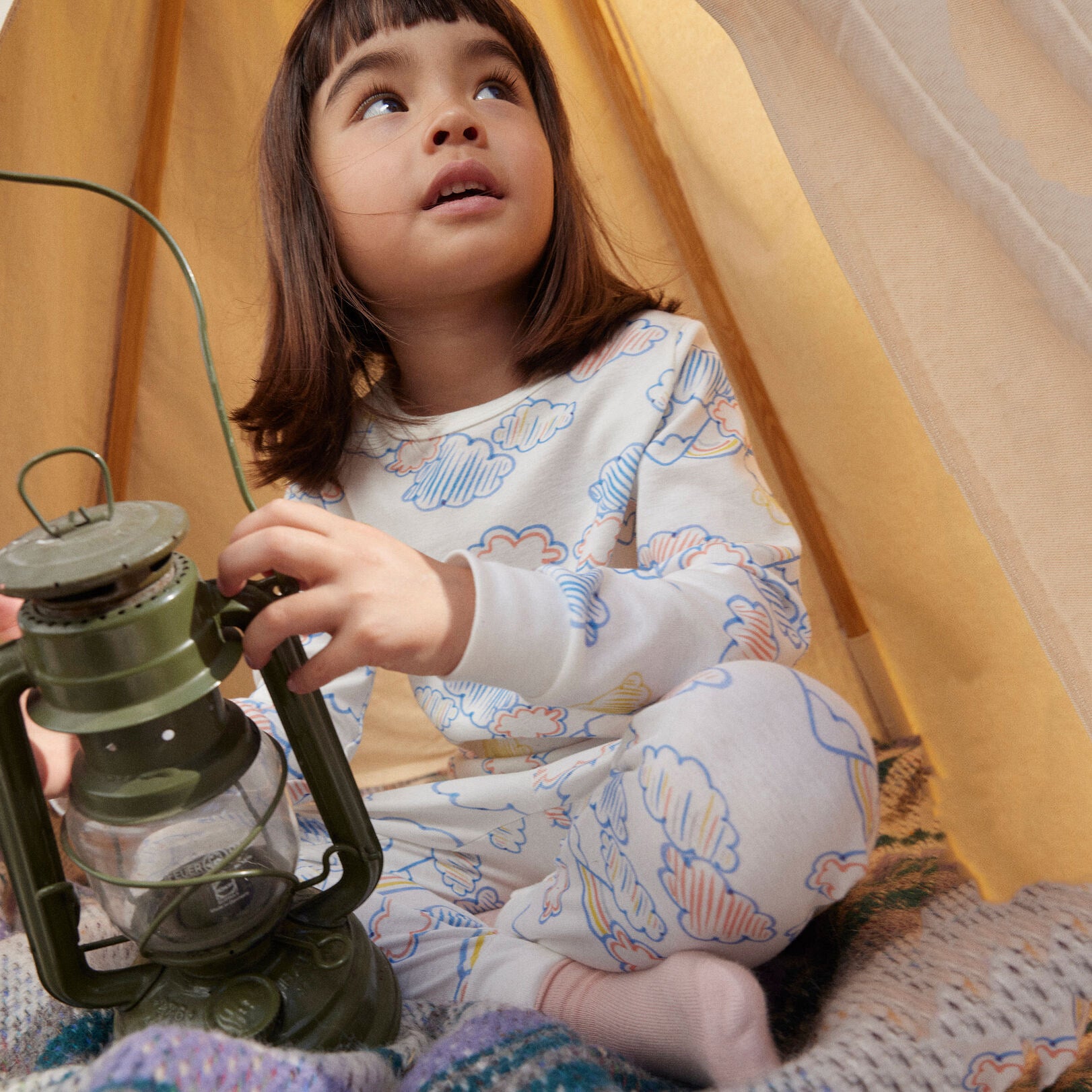 Boys & Girls White Cotton Nightwear Set