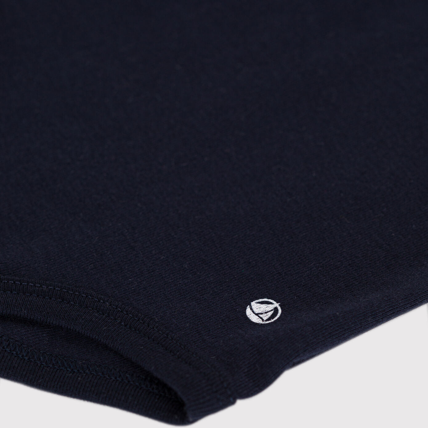 Baby Boys Navy Cotton Babysuit