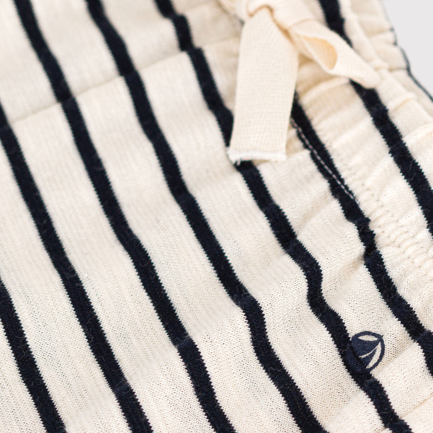 Baby Boys & Girls Navy Stripes Cotton Shorts