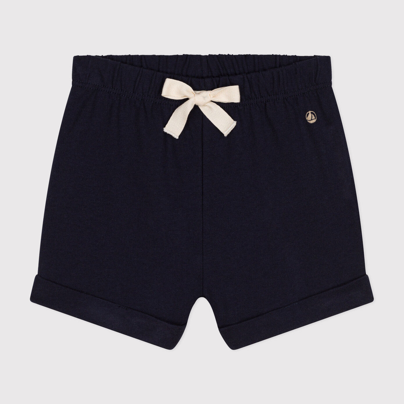 Baby Boys & Girls Navy Cotton Shorts