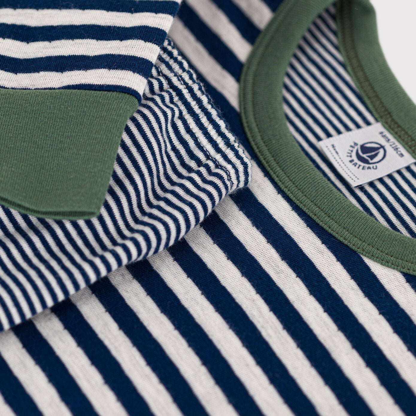 Boys Blue Stripes Cotton Nightwear Set