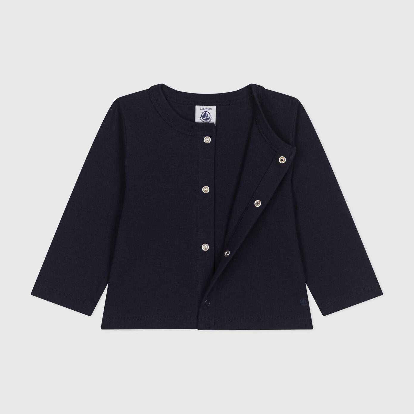 Baby Boys & Girls Navy Cotton Cardigan
