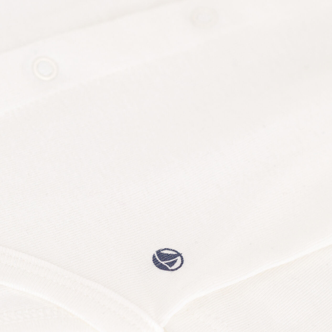 Baby Boys & Girls White Cotton Babysuit