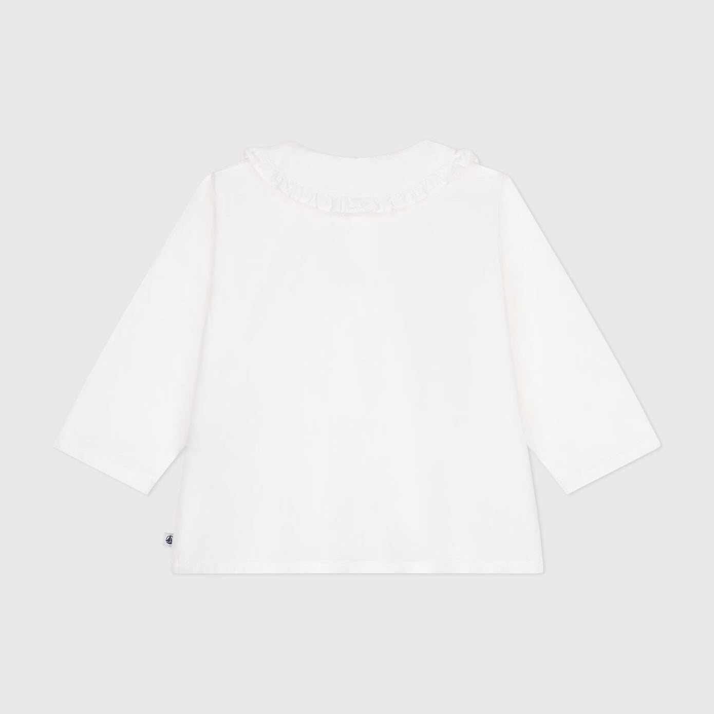 Baby Girls White Cotton Shirt