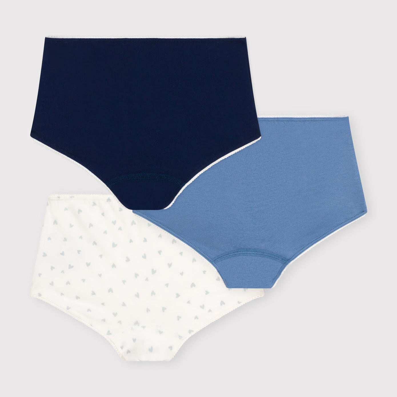 Girls Tricolor Cotton Underwear Set(3 Pack)