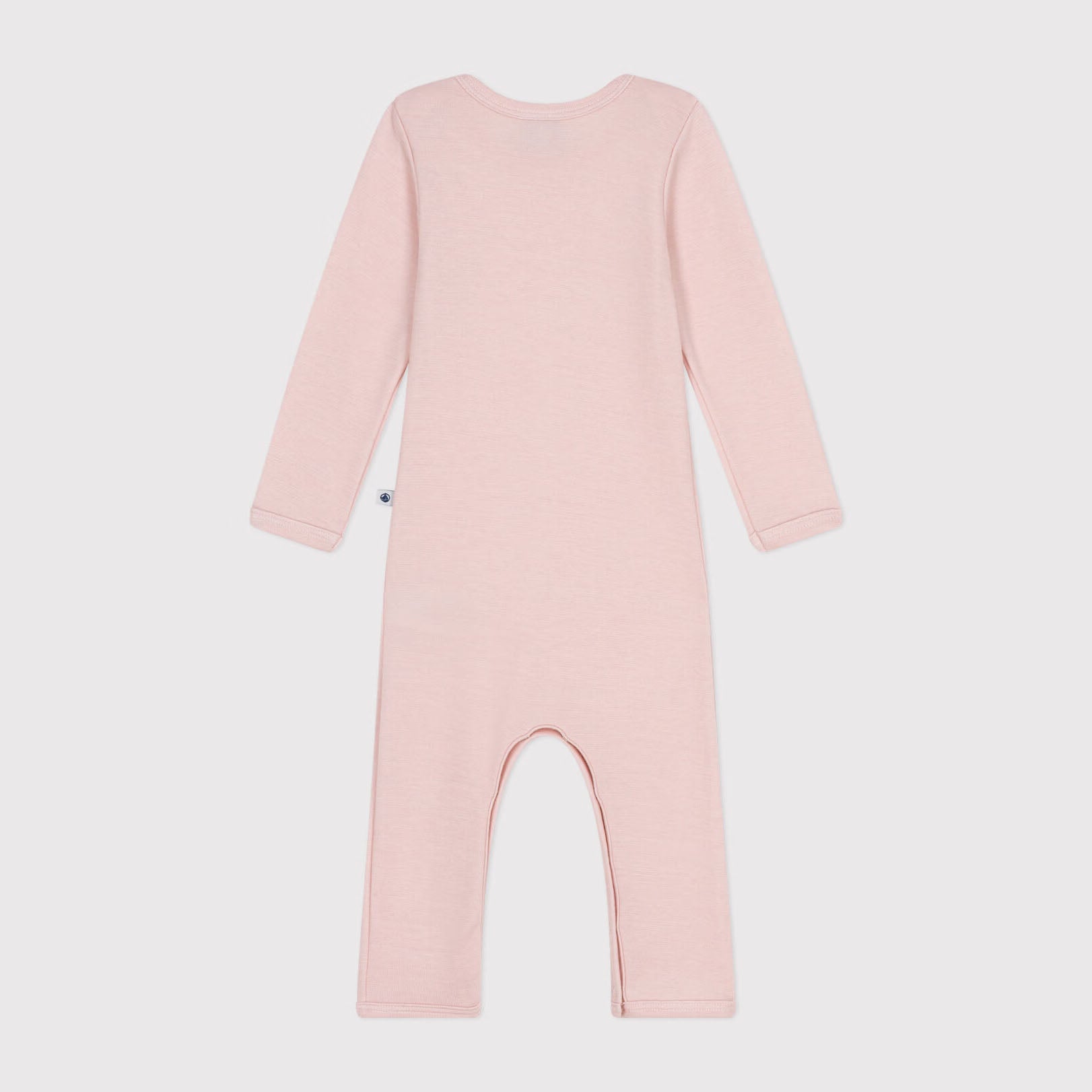 Baby Girls Pink Wool Babysuit