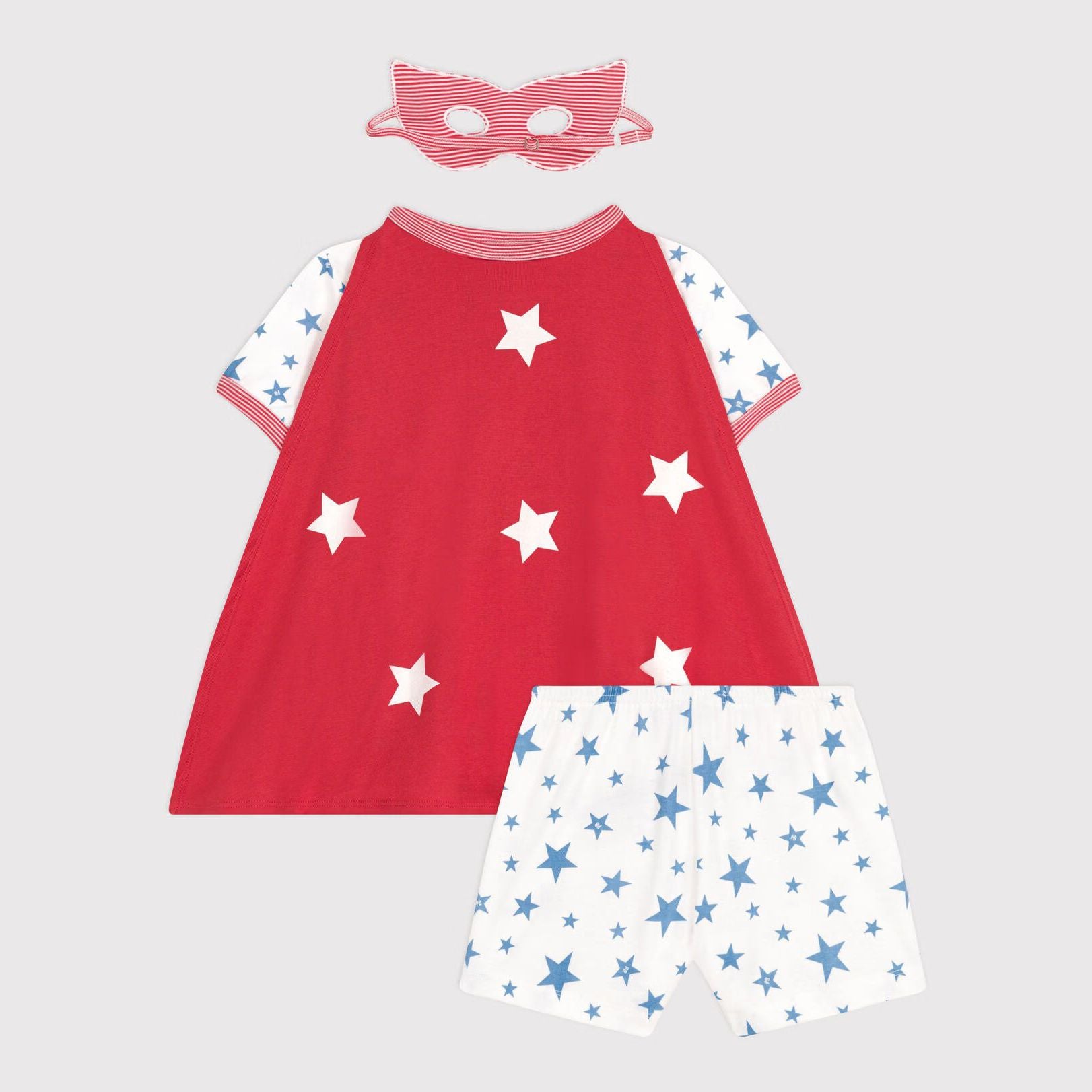 Boys & Girls White Star Cotton Nightwear Set