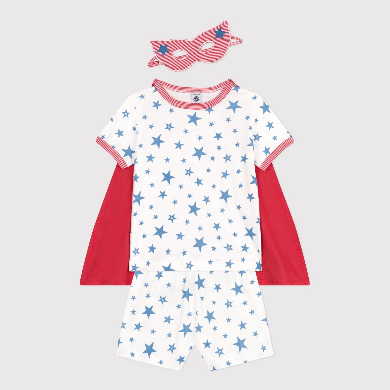 Boys & Girls White Star Cotton Nightwear Set