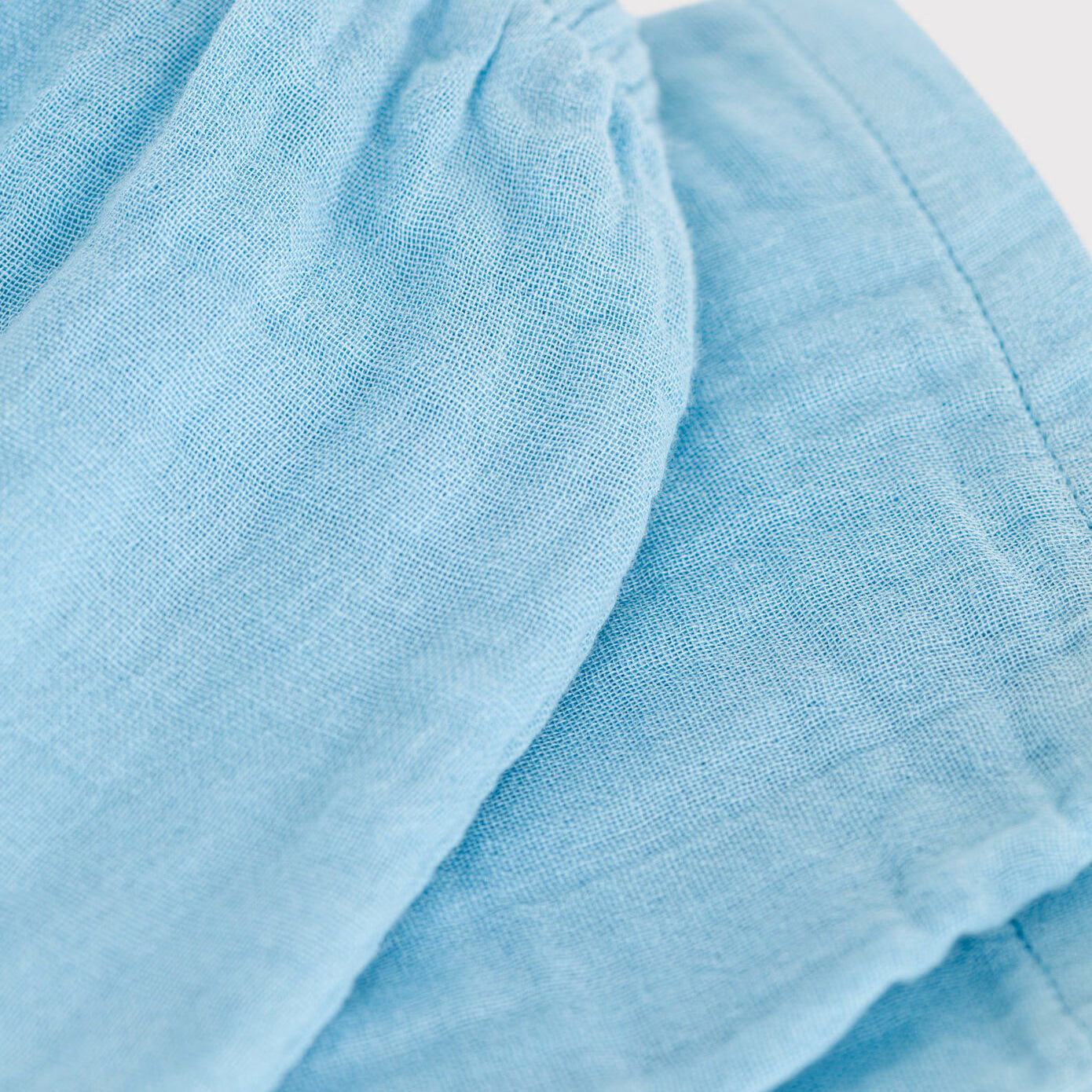 Baby Boys & Girls Blue Cotton Trousers