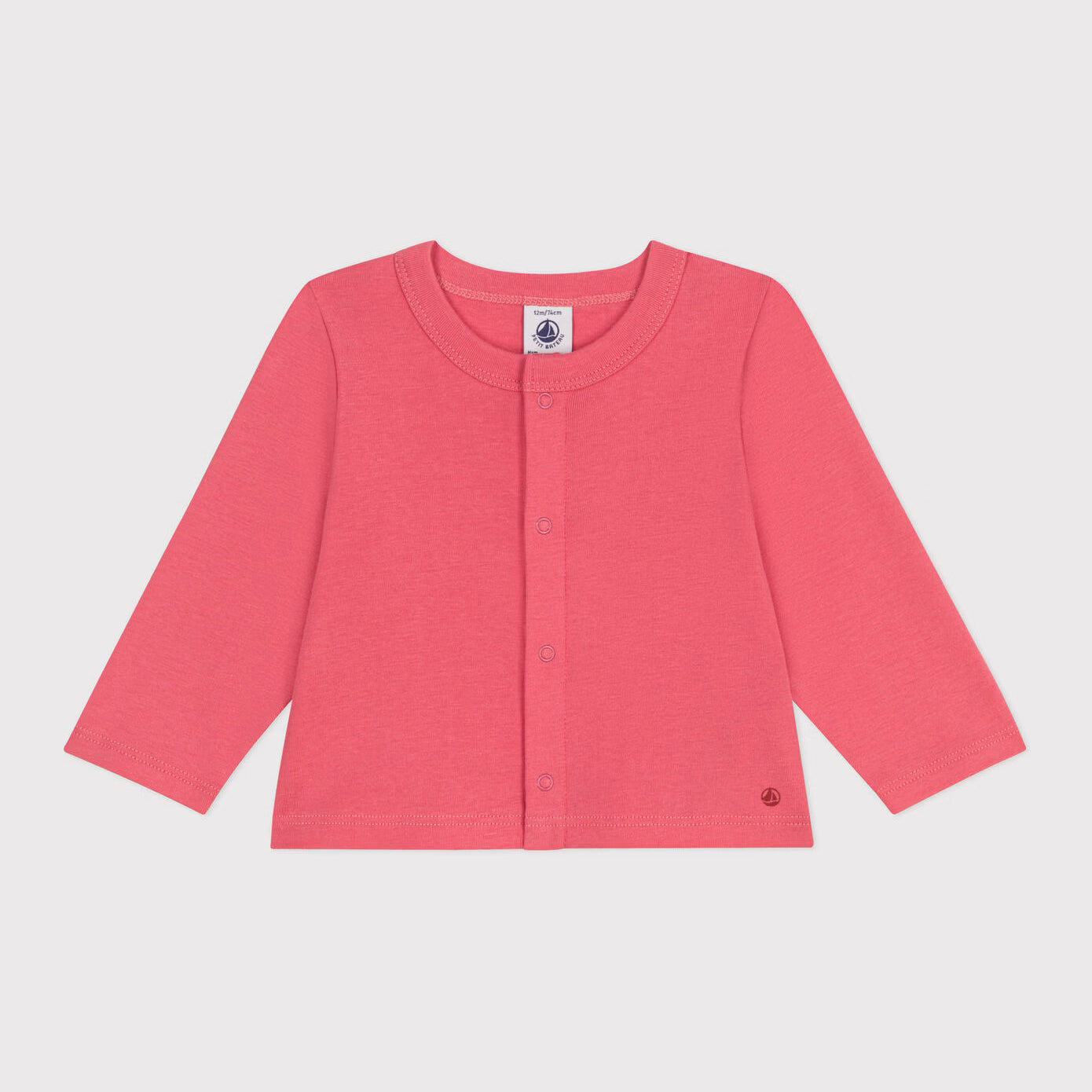 Baby Girls Pink Cotton Cardigan