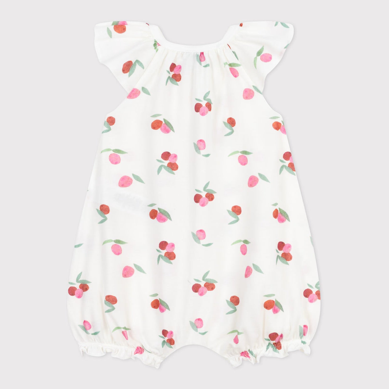 Baby Girls White Cotton Bodysuit