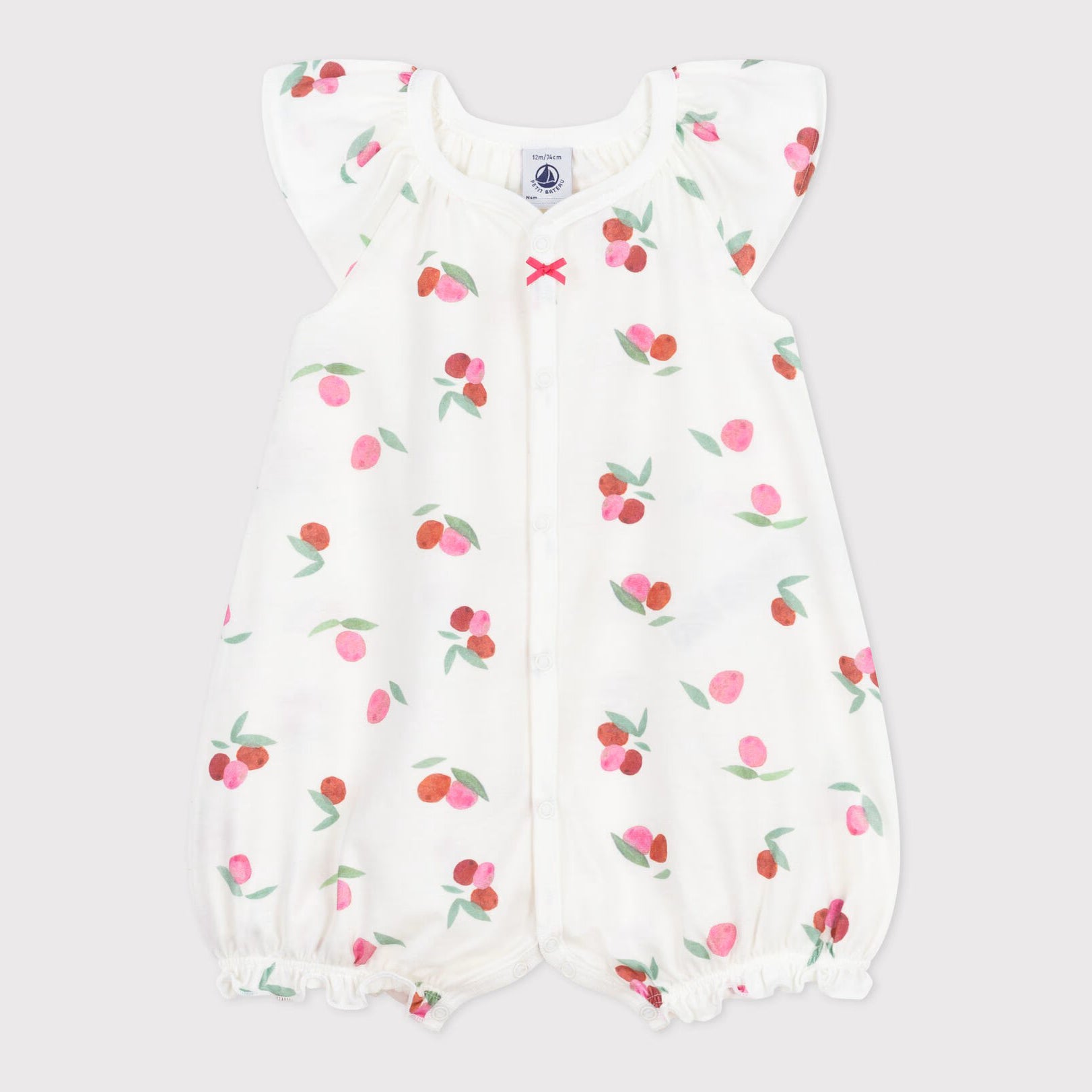 Baby Girls White Cotton Bodysuit