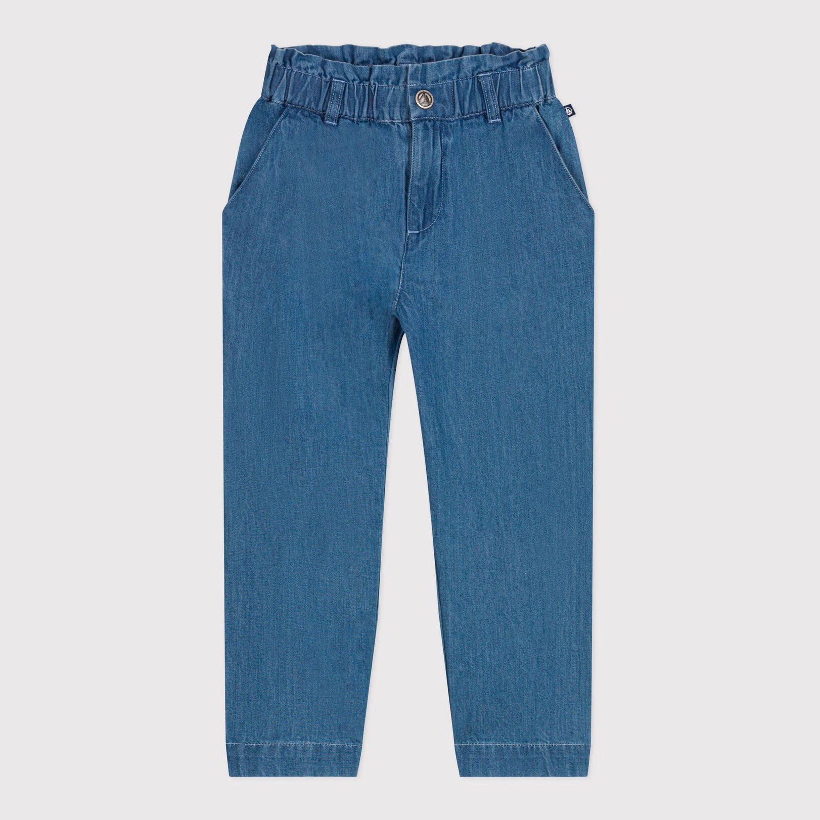 Girls Denim Blue Trousers