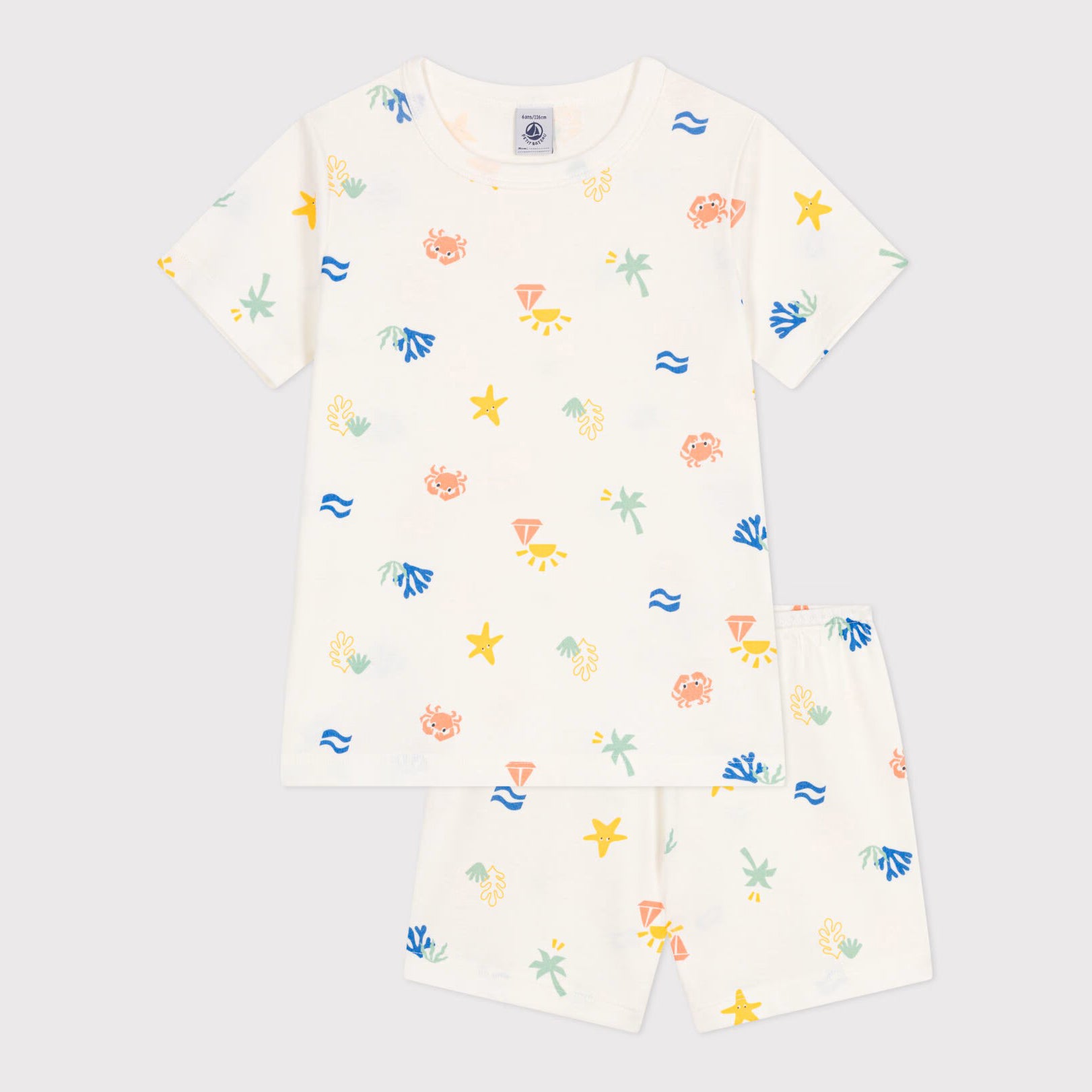 Girls Ivory Cotton Nightwear Set